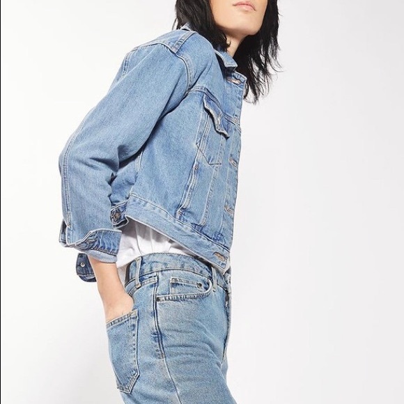 topshop fitted denim jacket